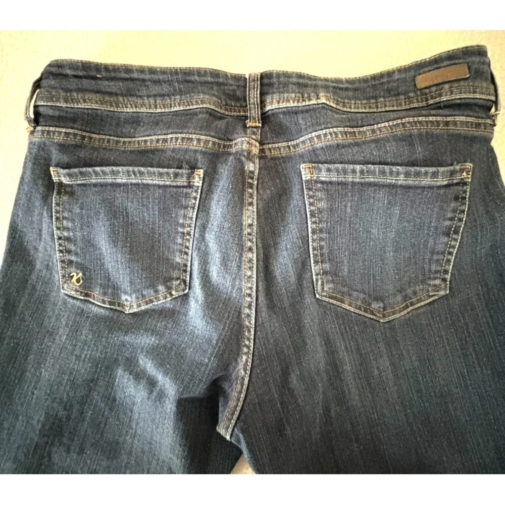 Kut from the Kloth Cameron Straight Leg Jeans Women's 14 Dark Wash Stretch Comfy